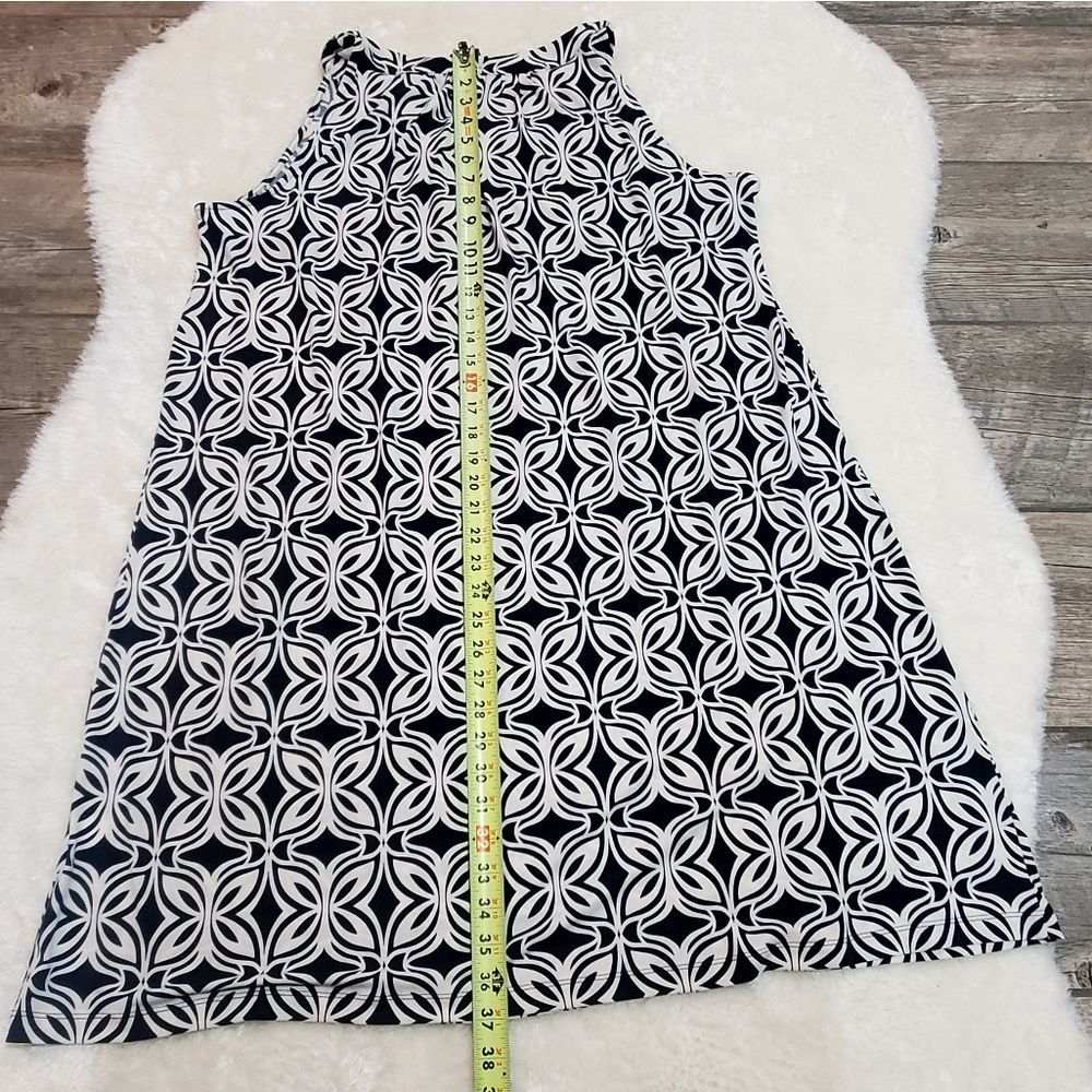 NWT Apt. 9 Blue and White with Beaded Neckline Midi-Dress, Size 1X - Picture 6 of 6